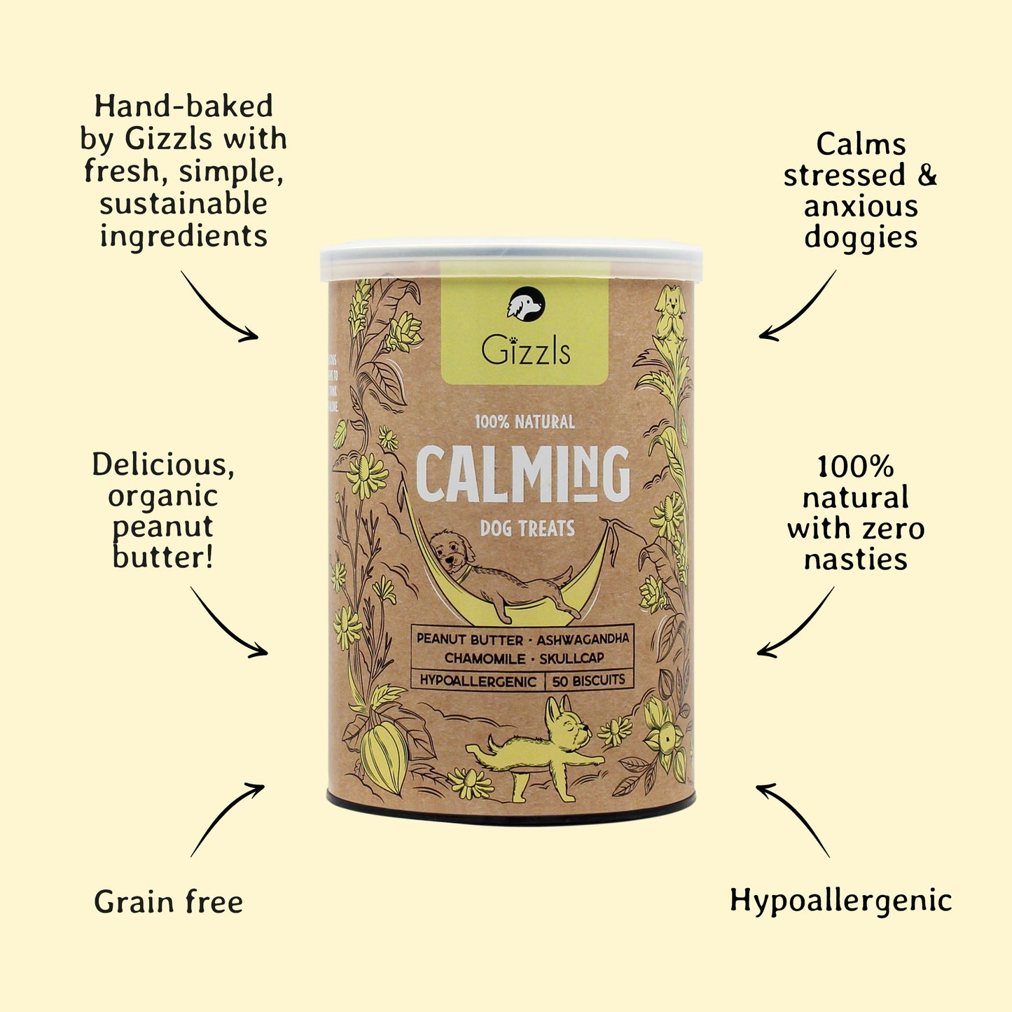 Gizzls Calming Dog Treats