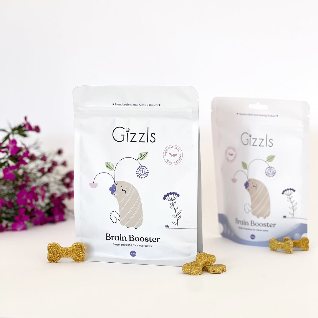 Gizzls Peanut Butter & Blueberry Dog Treats (200g)