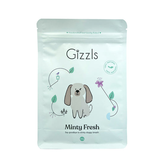 Gizzls Minty Fresh Dog Treats (200g)
