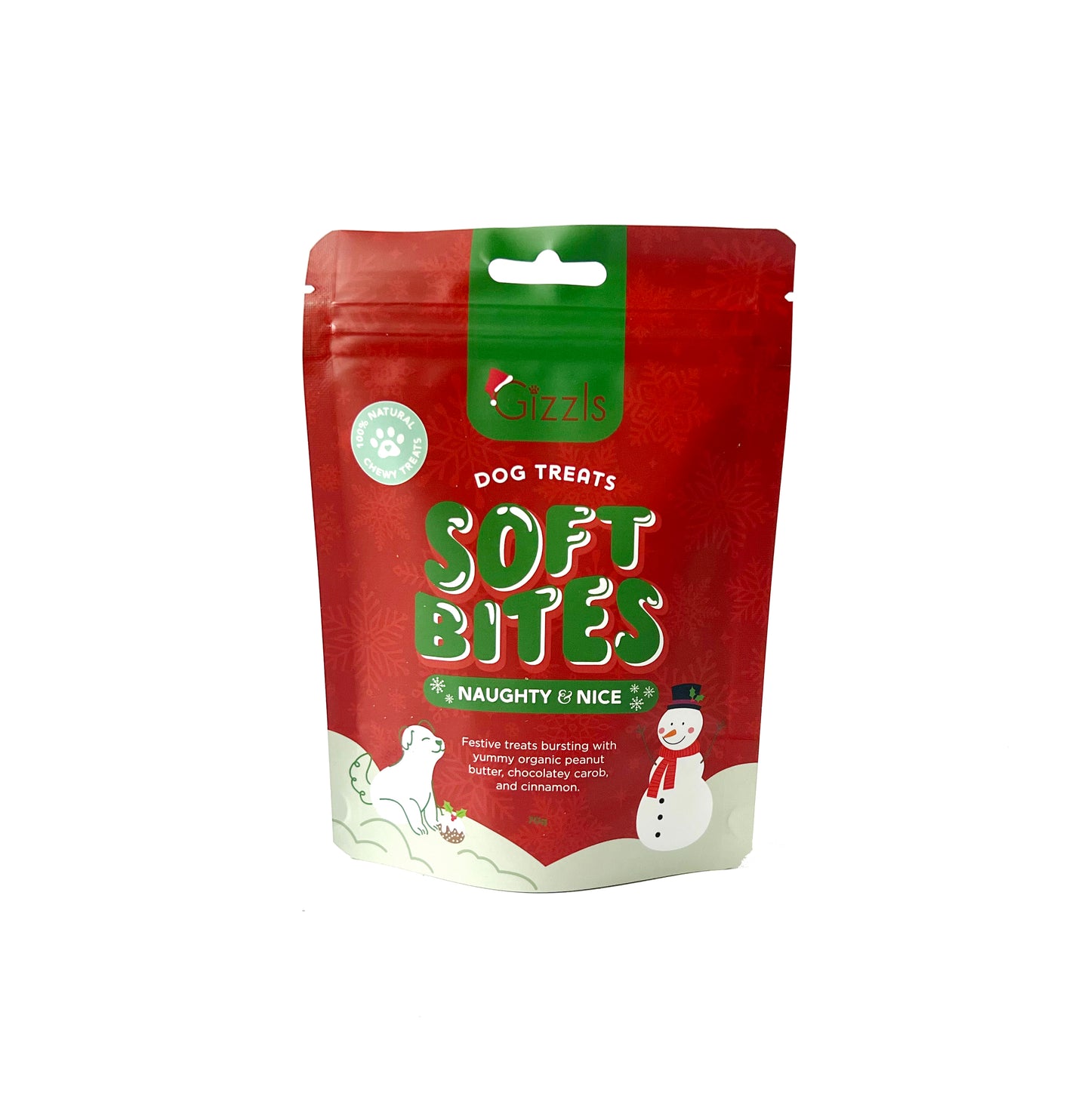 Gizzls Naughty & Nice Christmas Soft Dog Treats