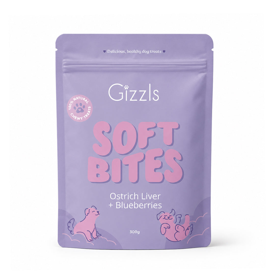 Ostrich Liver & Blueberry Soft Dog Treats (300g)